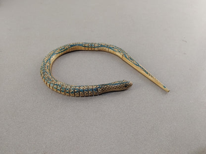 GOOD CONDITION VINTAGE Wooden Snake handmade carved flexible wiggleslither snake