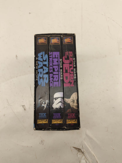 Star Wars Trilogy VHS 3 Tape Boxed Set 1995 Original Version THX Movies