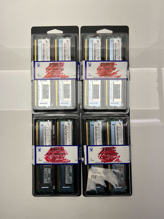 32GB (8x4GB) HP OEM DDR2 667 RAM CL5 ECC PC2-5300F-555-11-E0 PN 398708-061
