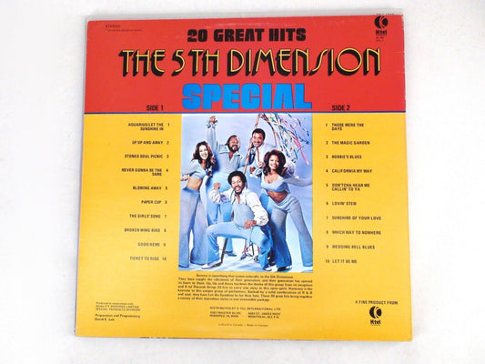 The 5th Dimension Special - "20 Greatest Hits" Vinyl Album