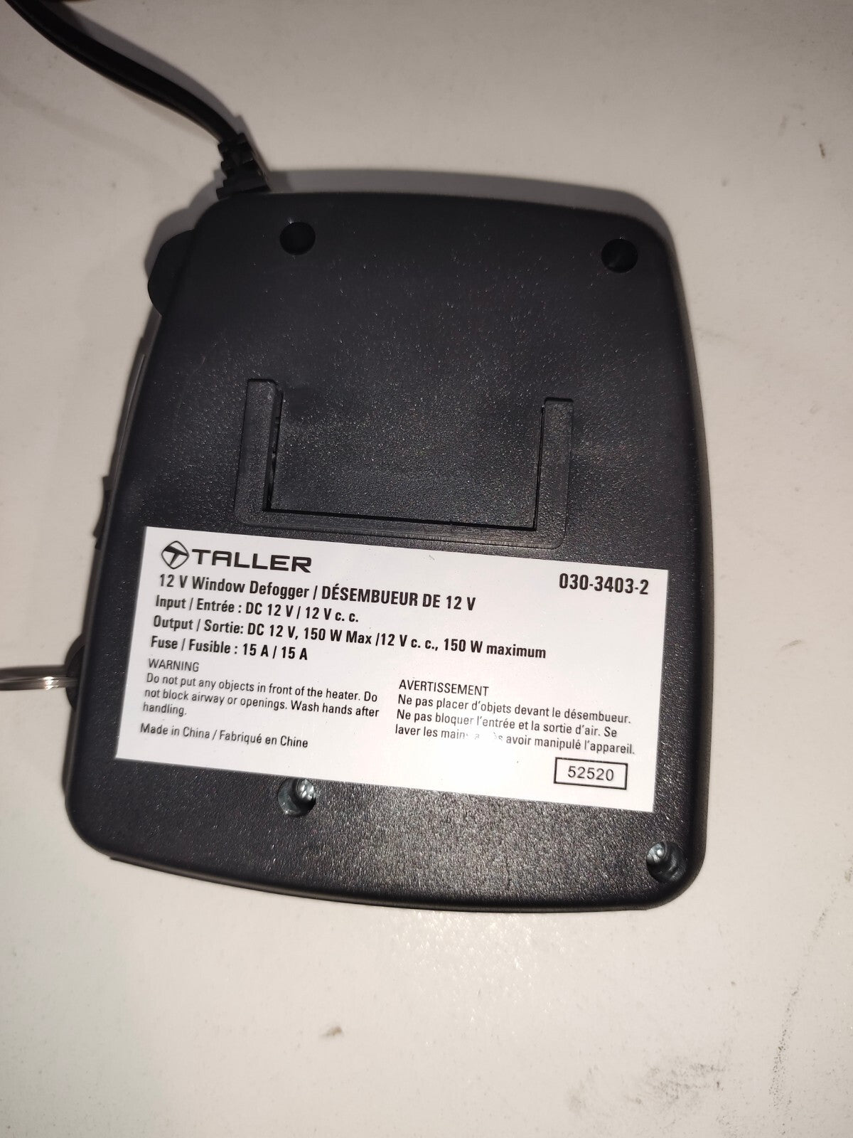 Taller Window Defroster Defogger - 12V