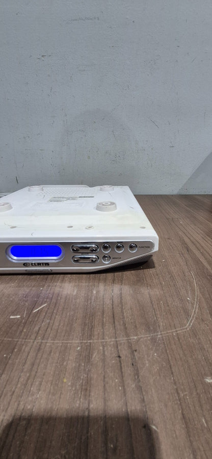 Curtis KCR2610 Undercounter/Under Cabinet 7-Inch TV Clock Radio - White