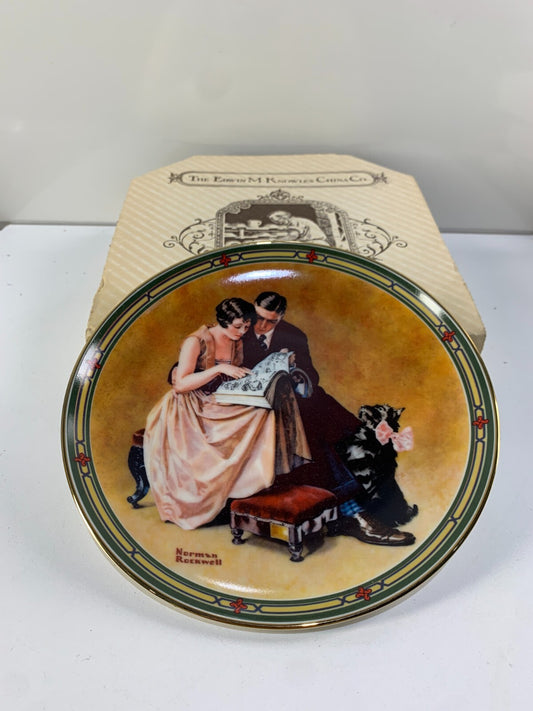 Vintage 1985 "A Couple's Commitment" by Norman Rockwell Collector Plate