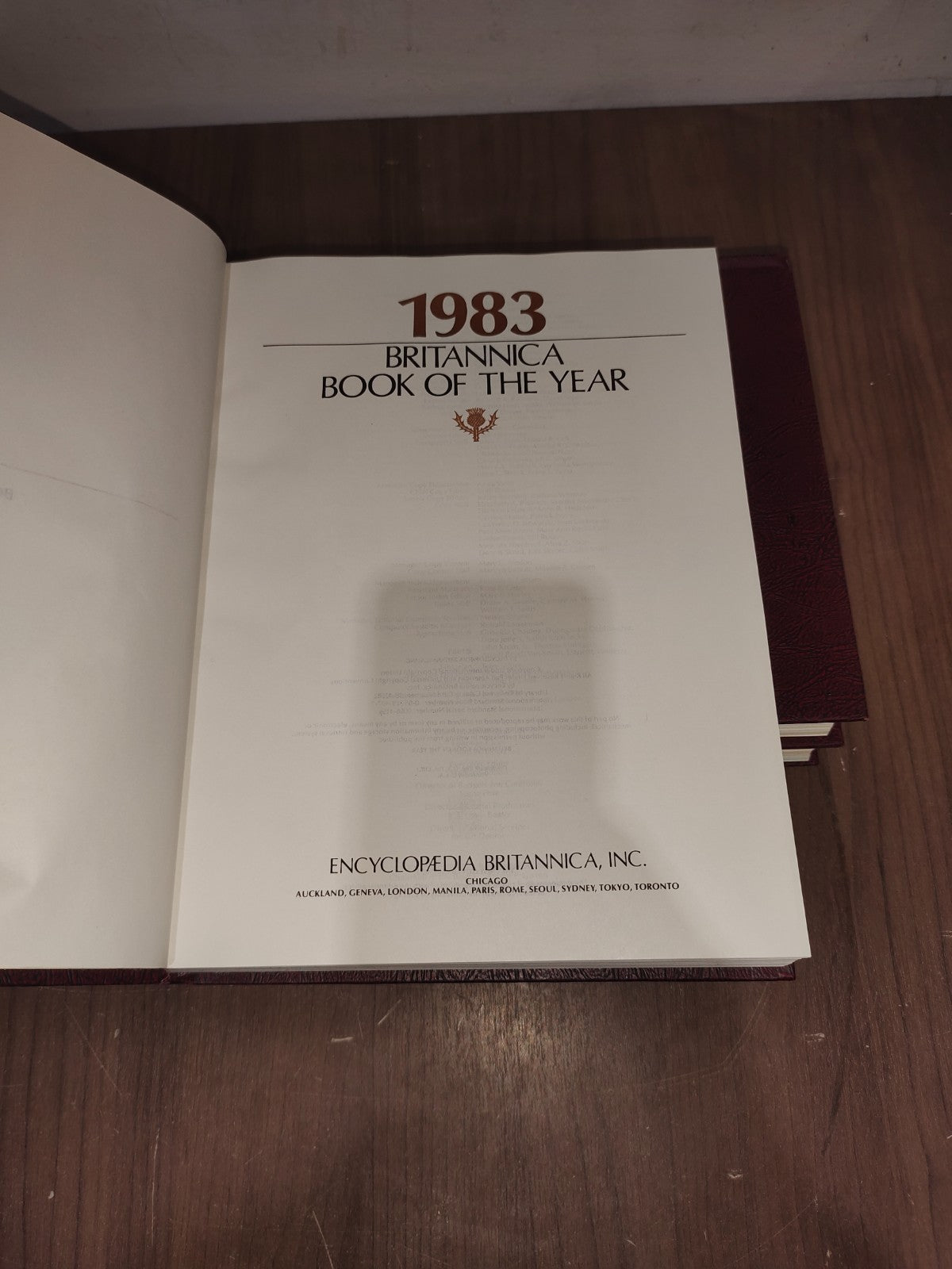 Encyclopedia Britannica Book Year - Set of 3 (1981-1982-1983)