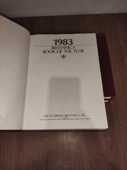 Encyclopedia Britannica Book Year - Set of 3 (1981-1982-1983)