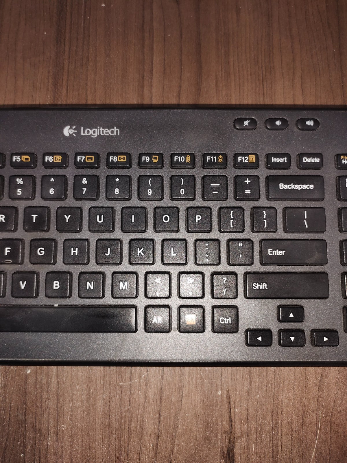 Logitech - K360 Full-size Wireless Scissor Keyboard - Black - No Reciever