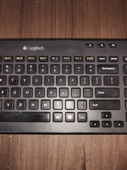 Logitech - K360 Full-size Wireless Scissor Keyboard - Black - No Reciever