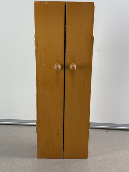 Buttler wooden Ball-jointed Doll in a wooden almira type box