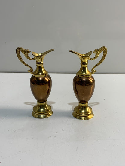 Antique Gilt Gold Dragon Handled Decorative Jugs Made in England