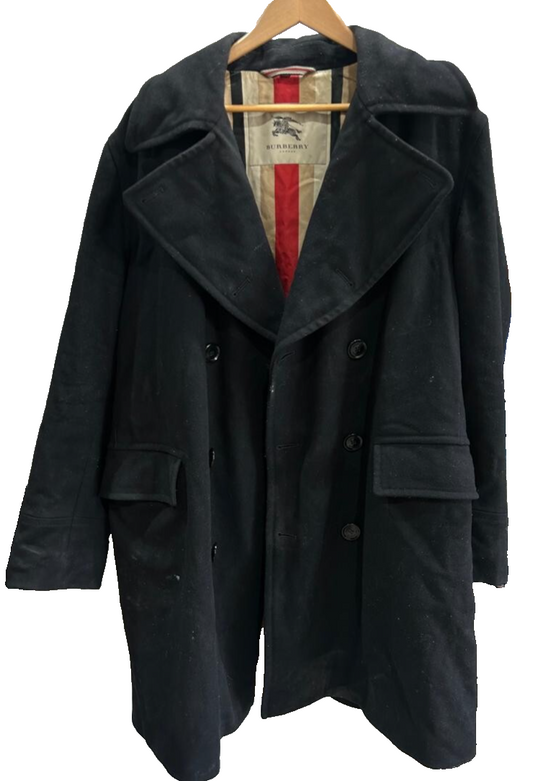 Burberry London Black Coat Size XL