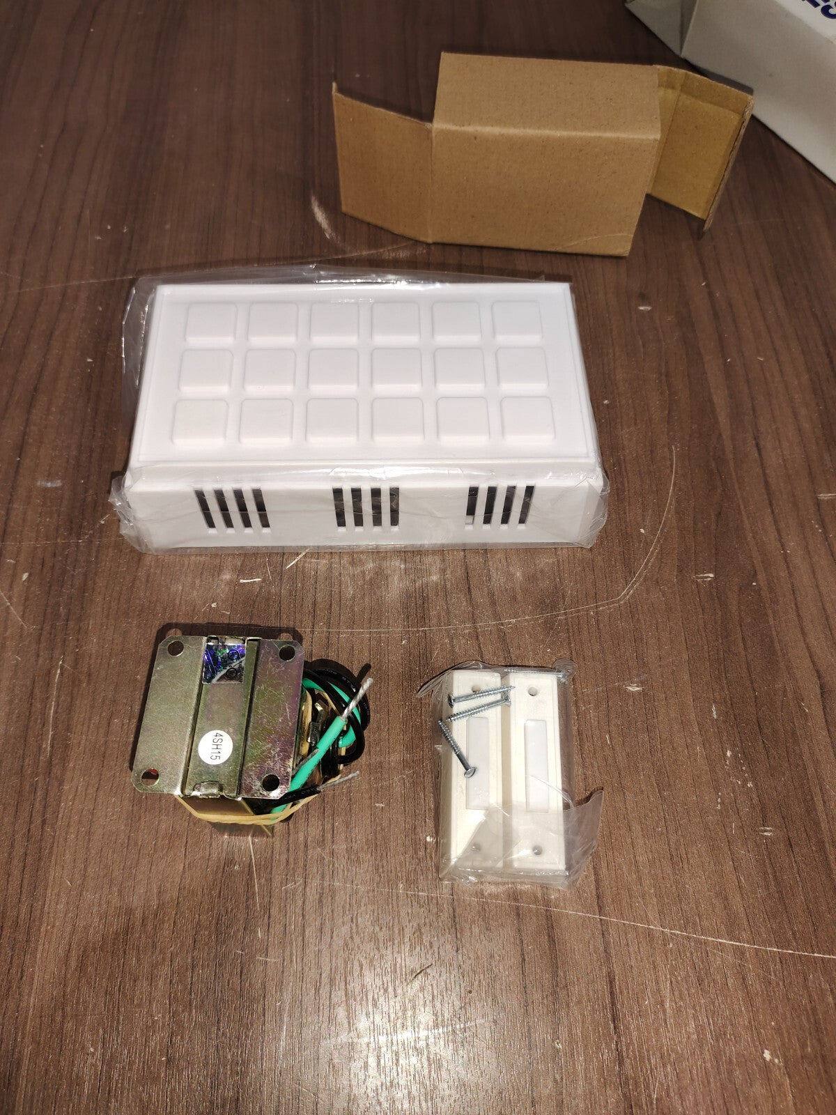 Heath Zenith 95B-A, 923-A Door Chime Carillon Timbre & Button 120V