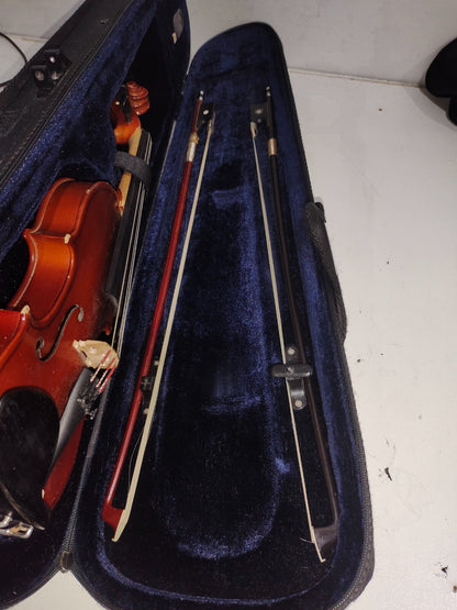 ADVANCED 4/4 SIZE VIOLIN, Helicore Strings + Despiau Bridge +Case +Bow +Rosin