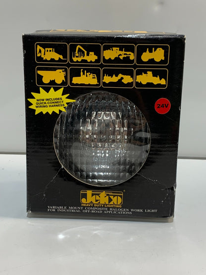 HALOGEN WORK LIGHT, SQ, FLOOD, 24 V DC, CLEAR/BLACK, 6 X 7 X 4 1/4 IN, GLASS/etc