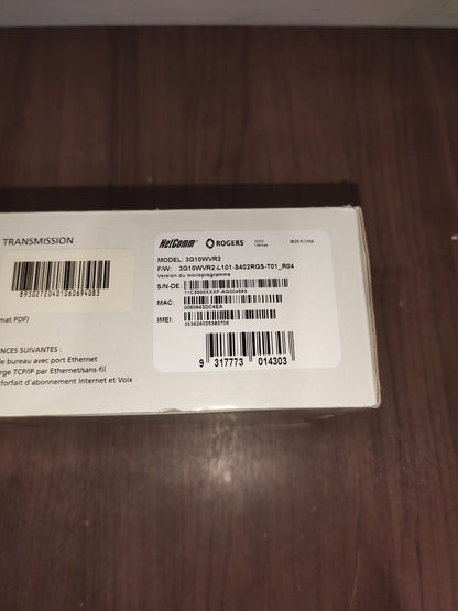 Rogers Netcomm 3G10WVR2 - HSPA WiFi Router Modem