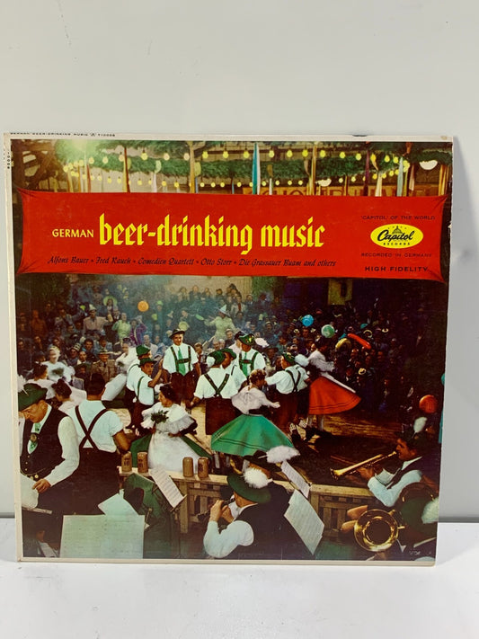 GERMAN BEER-DRINKING MUSIC - ALFONS BAUR, FRED RAUCH - VINYL