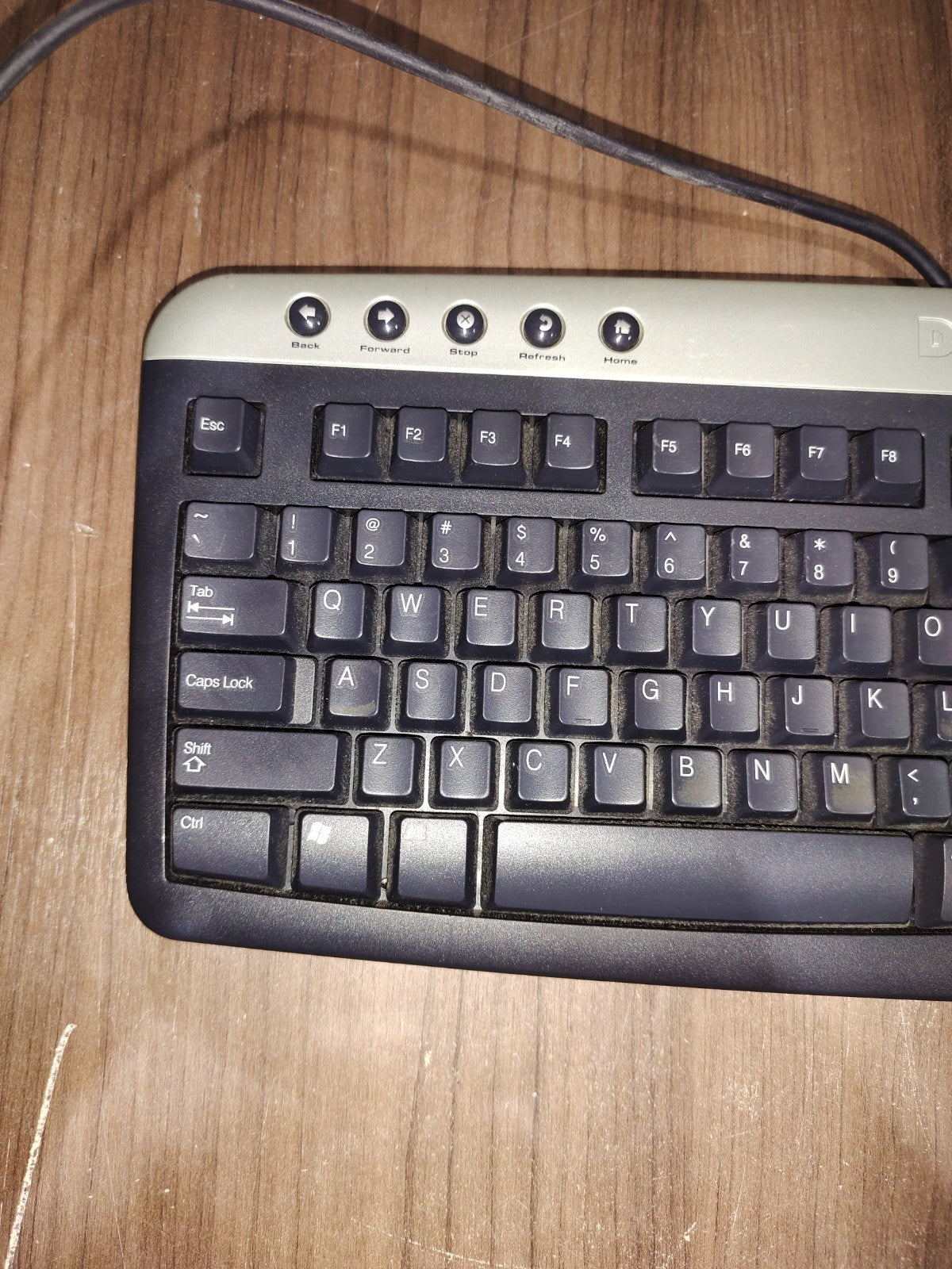 Vintage DELL Multimedia Windows Desktop PS/2 wired Keyboard - Model - RT7D30
