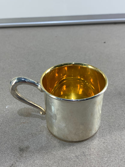 VINTAGE WEB 513 STERLING SILVER CUP. NOT MONOGRAMMED. 2x2.2. 36.85GRS