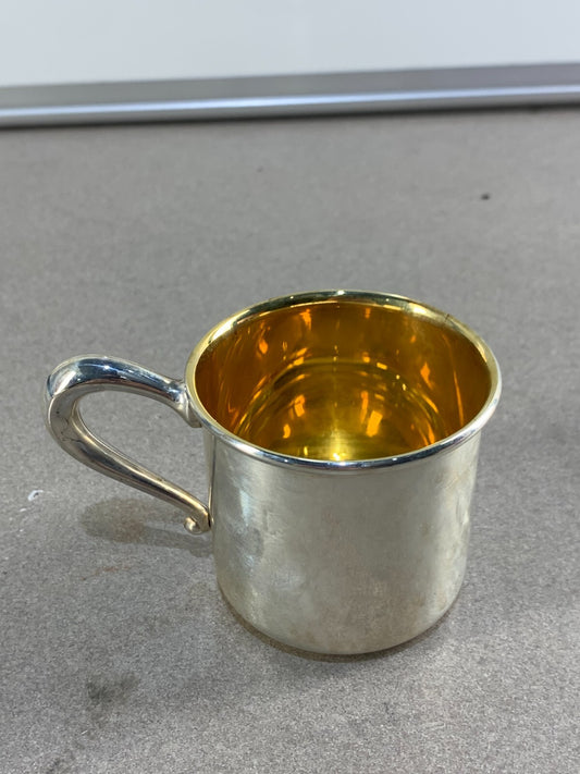 VINTAGE WEB 513 STERLING SILVER CUP. NOT MONOGRAMMED. 2x2.2. 36.85GRS