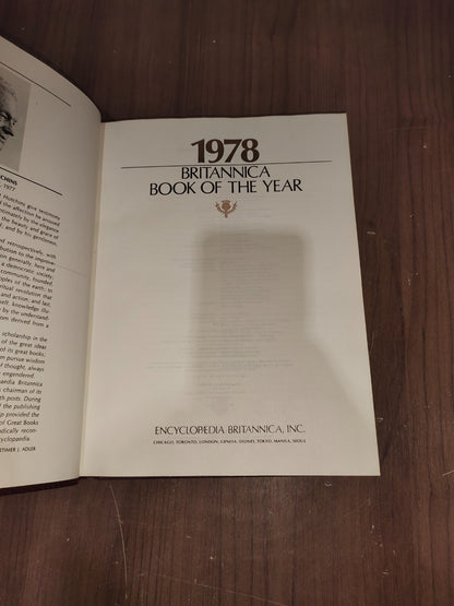 Encyclopedia Britannica Book Year - Set of 3 (1978-1979-1980)