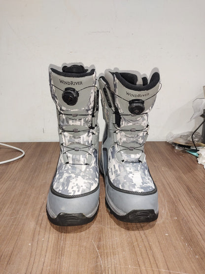 WindRiver Mens Winter Boot Size 12 Snow Leopard Waterproof Tarantula Grip BOA