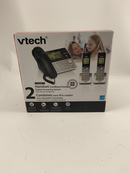 VTech DECT 6.0 Cordless Phone Answering System Bluetooth Call Block 3 Handsets