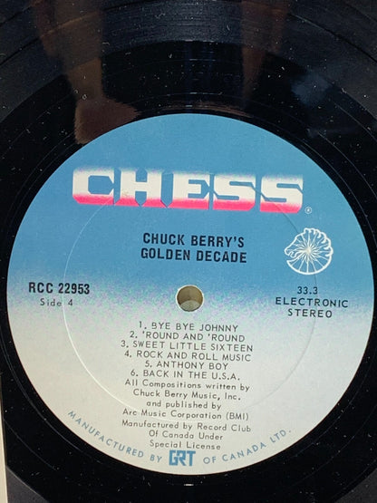Chuck Berry's Golden Decade 1974 Vinyl Record Set Chess LPS-1514D