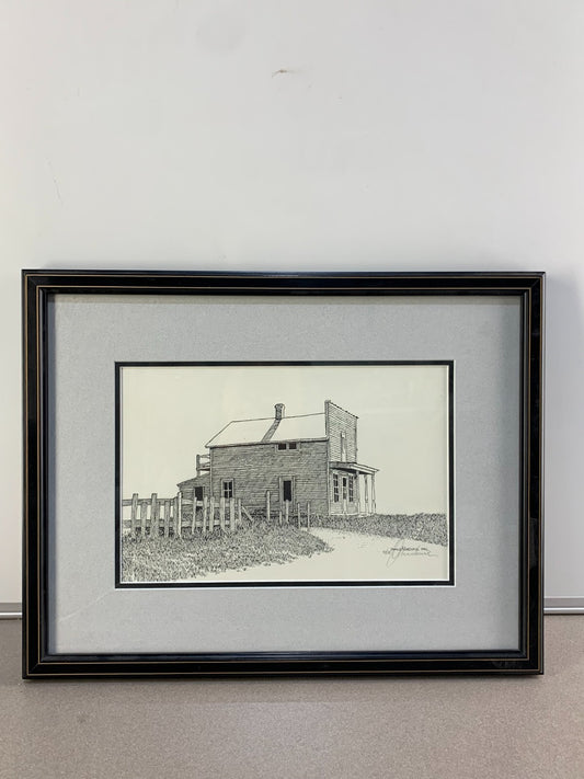 Alberta Farmhouse by artist James Marshall, 27/100