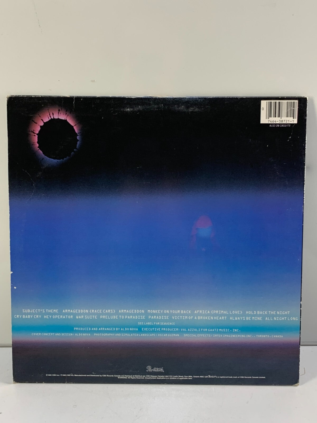 ALDO NOVA - SUBJECT - 1983 PORTRAIT REC FR 38721