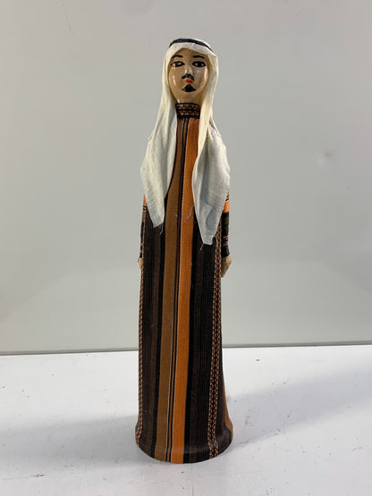 Vintage Arab Middle Eastern Doll In Traditional Outfit