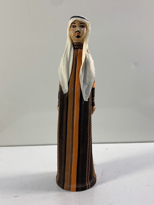 Vintage Arab Middle Eastern Doll In Traditional Outfit