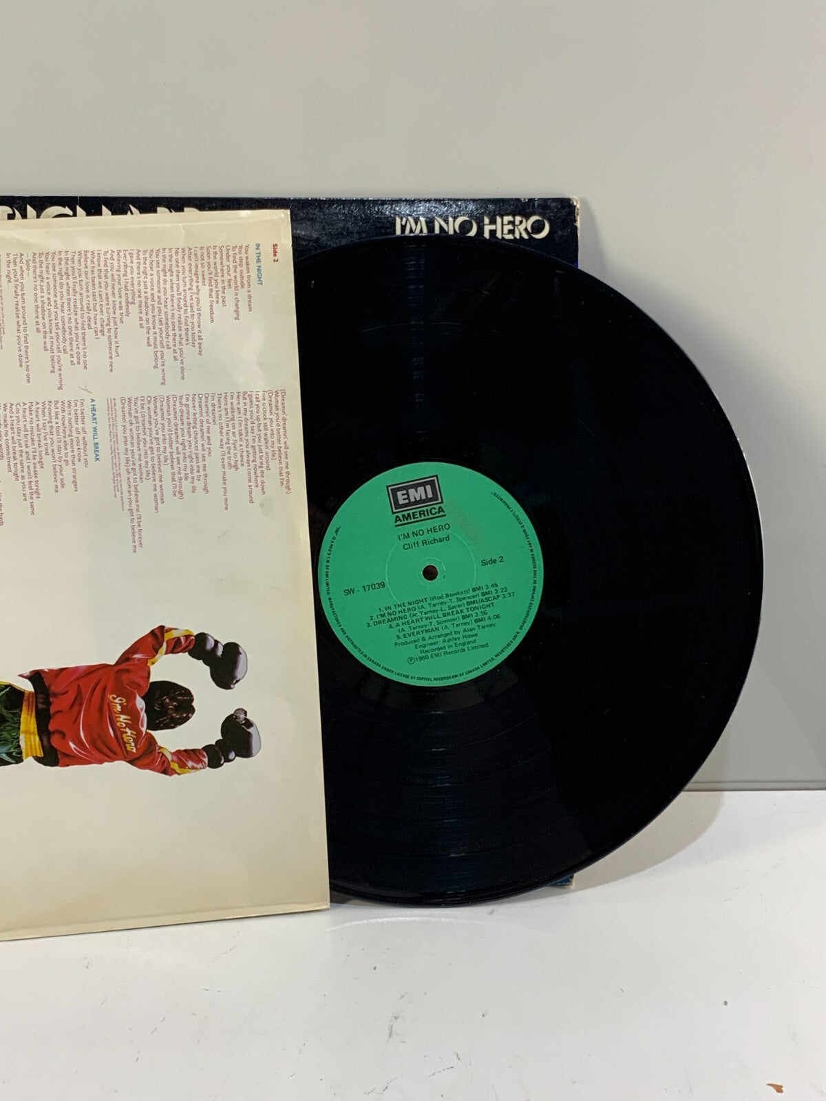 Cliff Richard - I'm No Hero - 1980 Vinyl Record LP Rock EMI Records