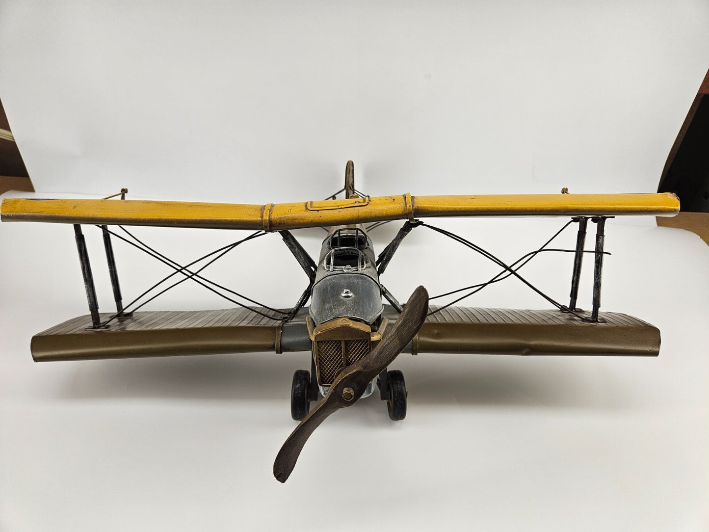Vintage WW2 Plane Die-Cast Hand-Crafted Airplane WW2 18"