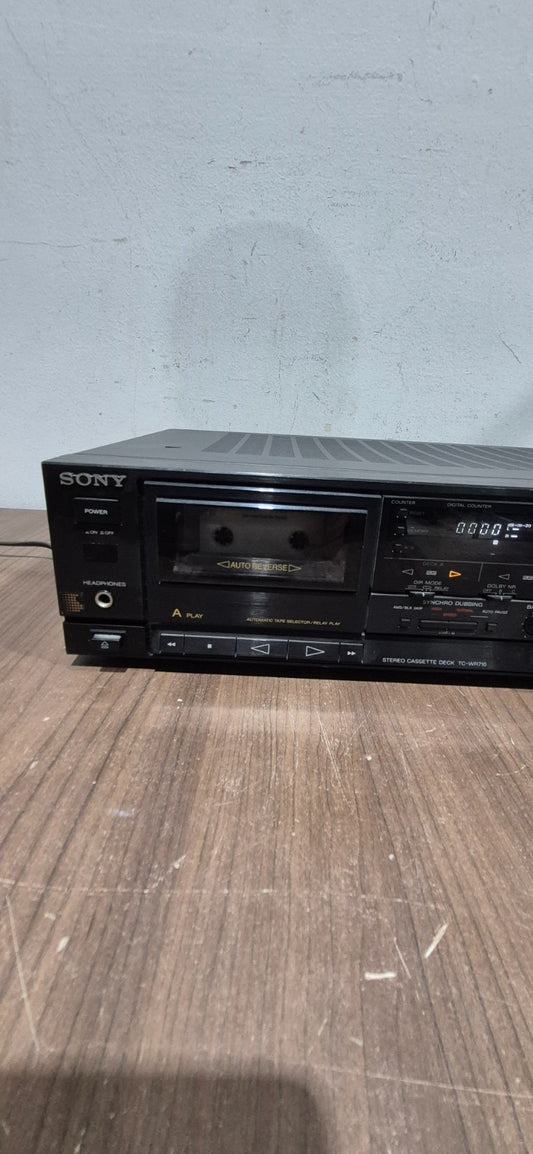 Sony TC-WR710 Full Logic Dual Stereo Cassette Deck HX Pro Japan Made