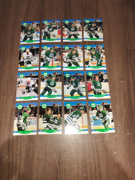 Rare Collectible NHL - Hartford Whalers Cards PRO-SET - Set of 16 Cards