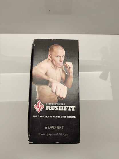 George St Pierre Rushfit 6 DVD Set Train Like A Champion MMA Fighting Workout
