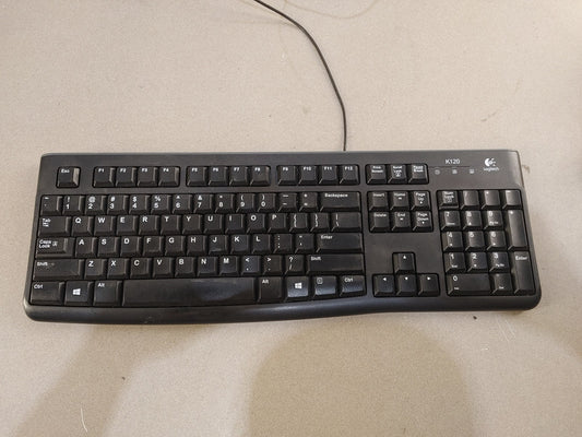 EXCELLENT CONDITION Logitech K120 USB Wired Keyboard Black