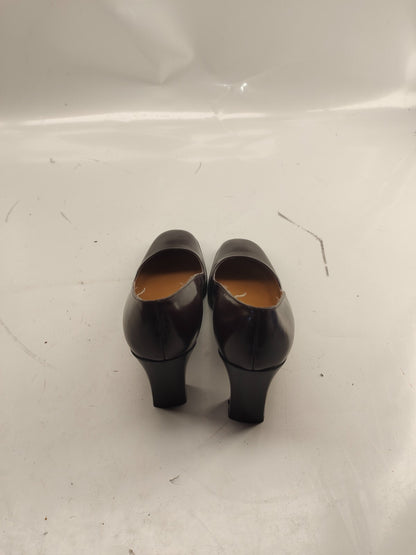 Lauren Ralph Lauren  Women's Brown Leather Slip On Wedge Heels  Size 8B