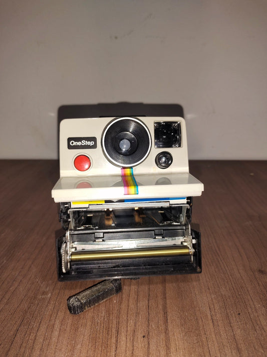Vintage Polaroid One Step SX-70 Instant Film Land Camera Rainbow Stripe
