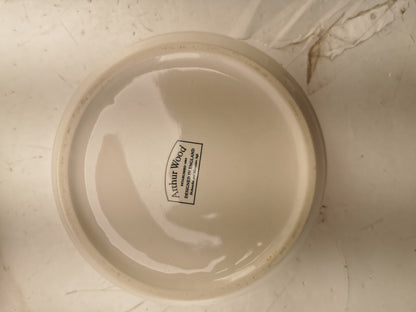 Arthur wood plate and bowl set