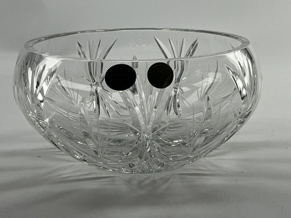 Bohemian Lead Crystal Cut Glass Bowl