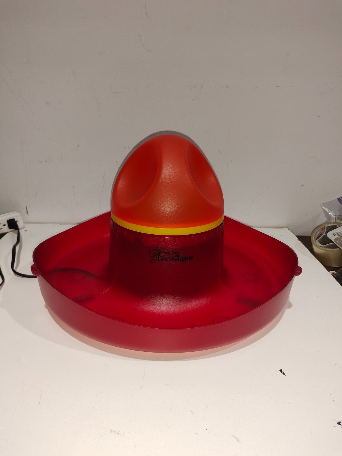 Rival Crock Pot Fiesta Dipper NF100 2006 Warmer sombrero party tray Salsa Chips