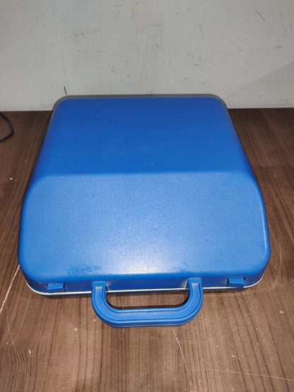 Portable Underwood 378 Manual Typewriter With Blue Travel Case
