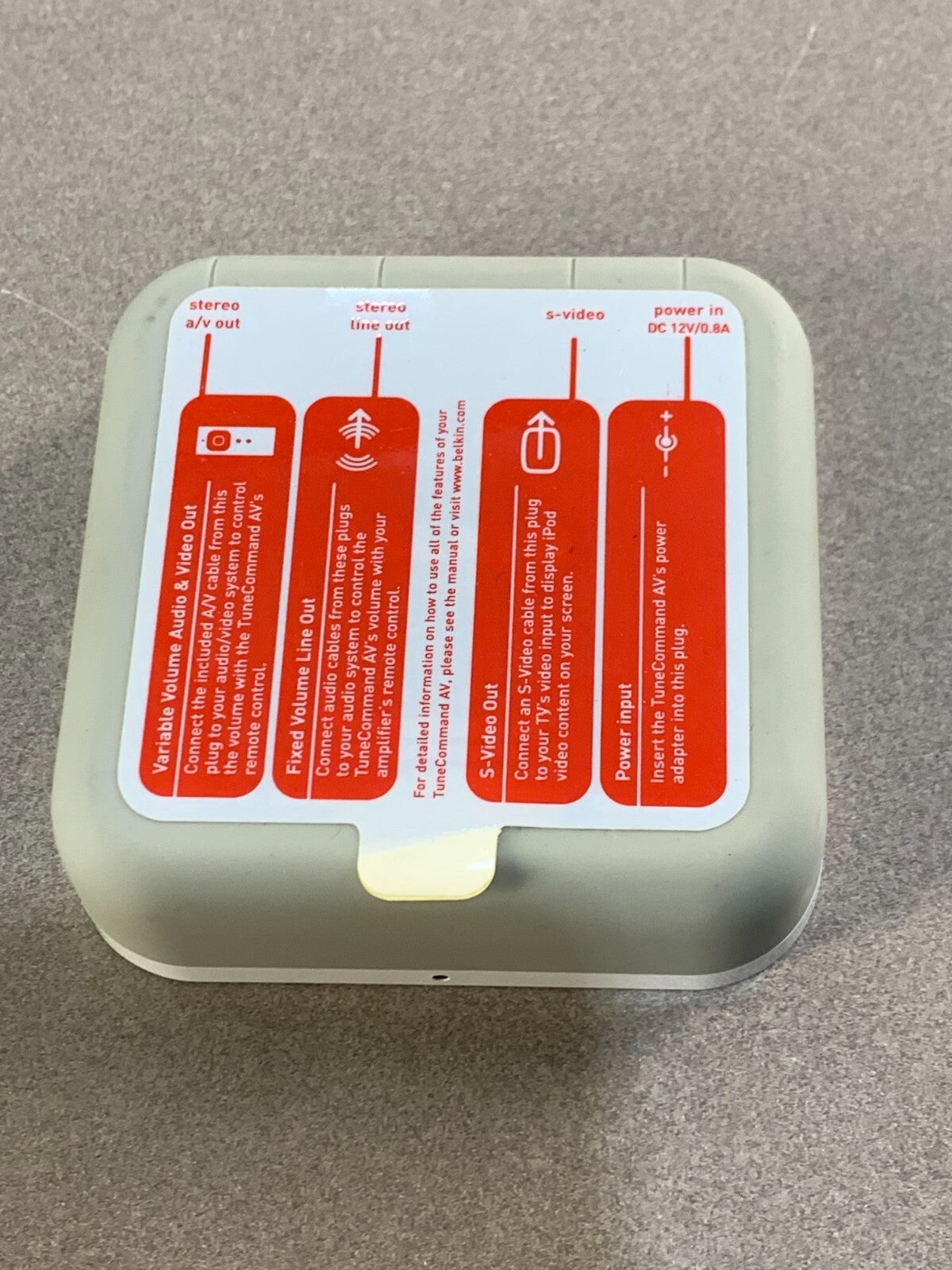 Belkin Power Dock for iPod F8Z065-RX