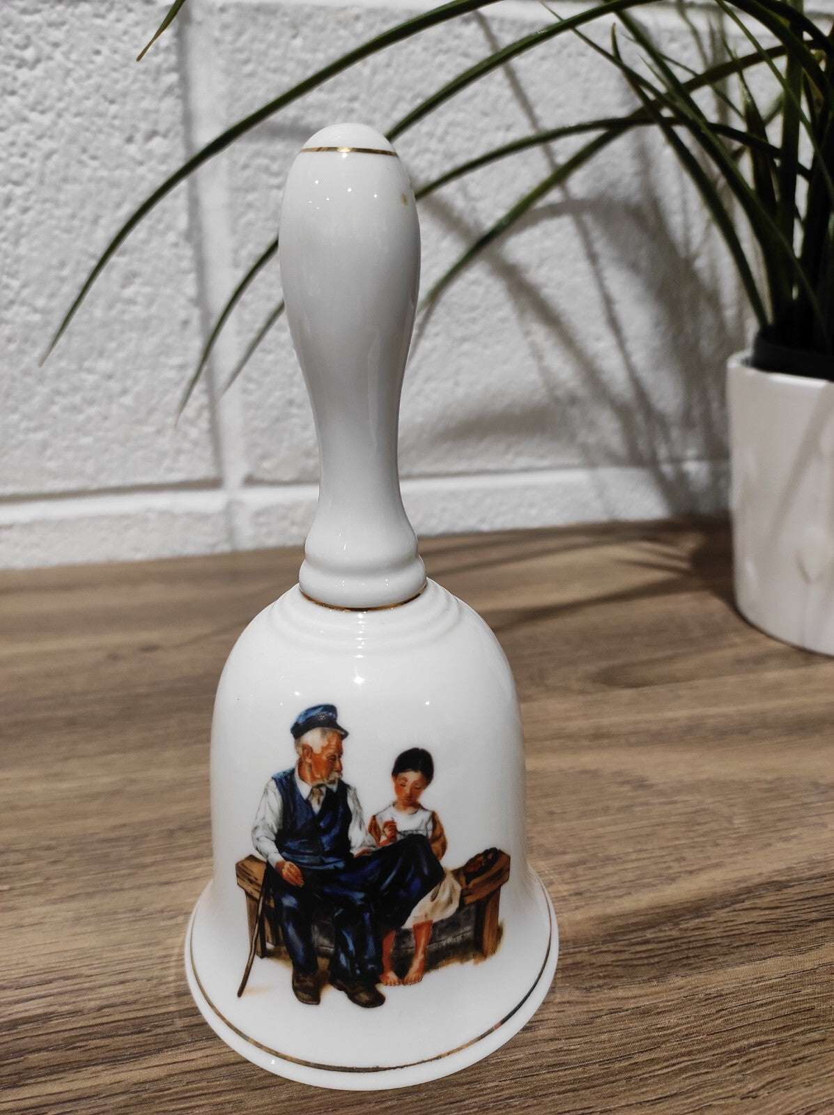 Vintage Sadler Porcelain Bell & Lighthouse Keeper's Daughter CERAMIC BELL