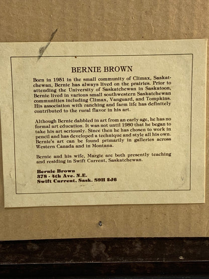 Bernie Brown "DAYDREAMING" Art Framed Print 1982, 54/110