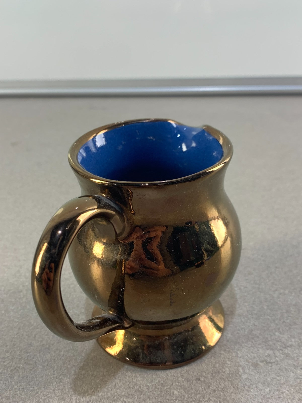 Vintage Welch Copper Lustre Lustreware Small Pitcher Creigiau Pottery