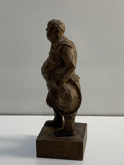 Vintage Ouro Arteania Carved Wood Sancho Panza Figure Made in Spain