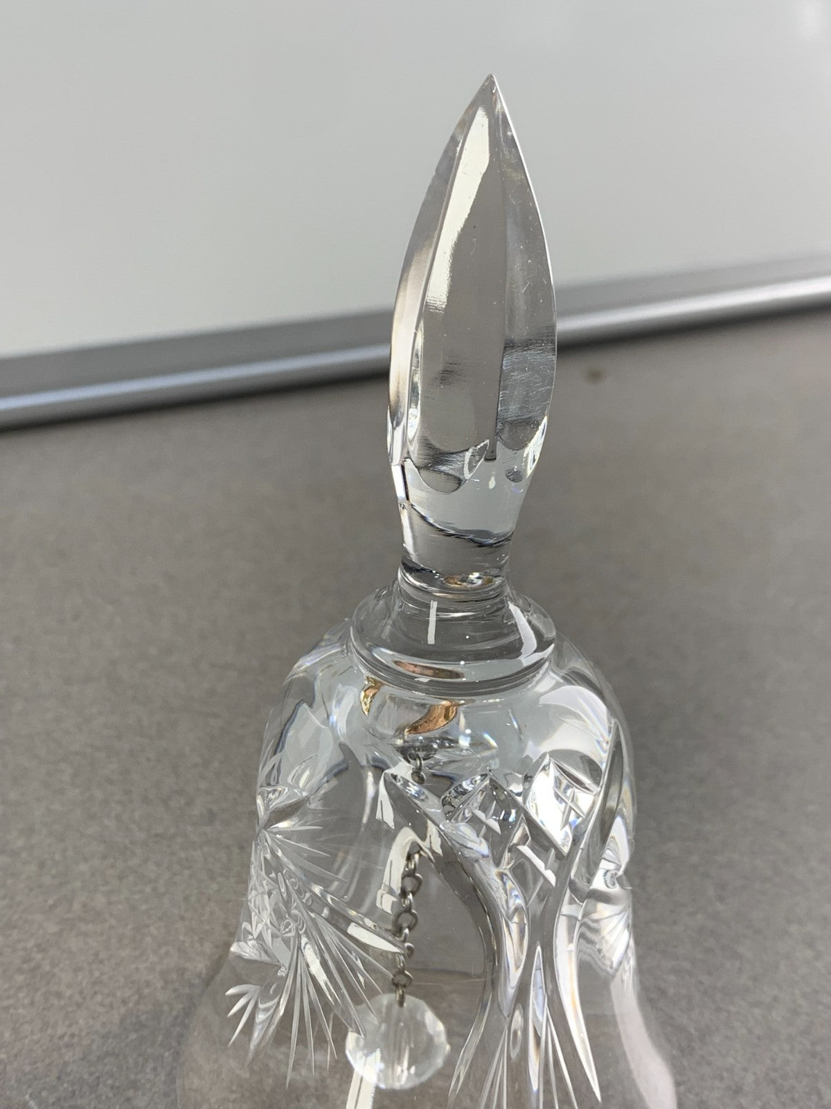 BOHEMIA 24% Lead Over Crystal Handle H Czechoslovakia (A-2) Collectable Bell