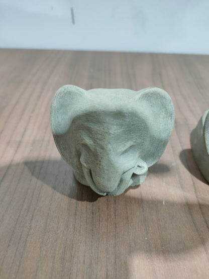 (Set of 3) elephant flower pot riser