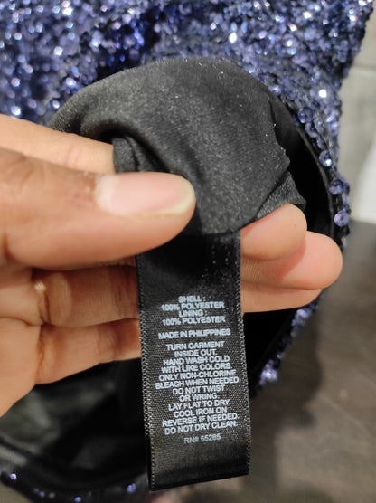 Express Sequin V-neck Mini Party Dress